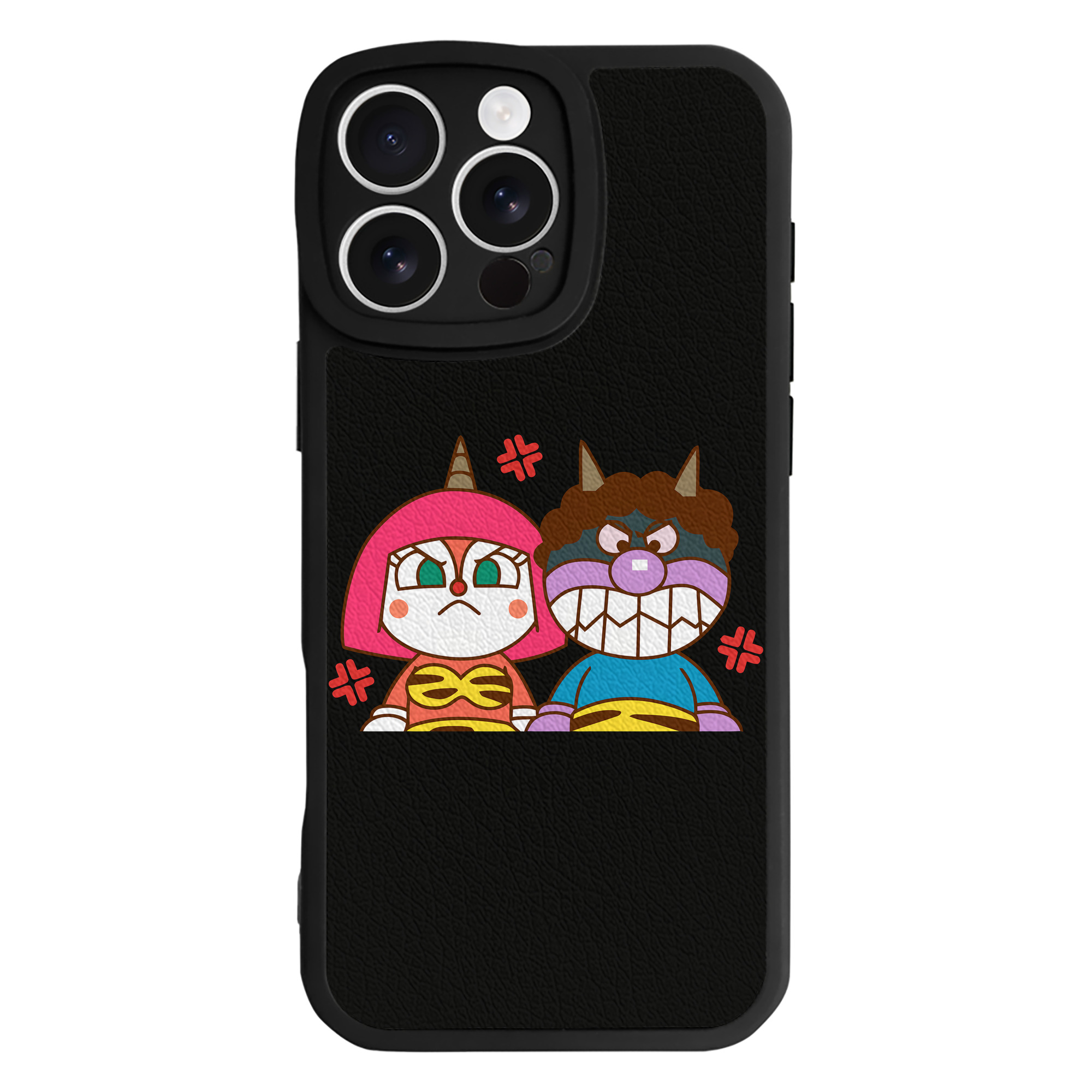 （画像用） アンパンマン Anpanman 【iPhone 16シリーズ対応】シリコンスマホケース（レザー調） 材質：シリコン